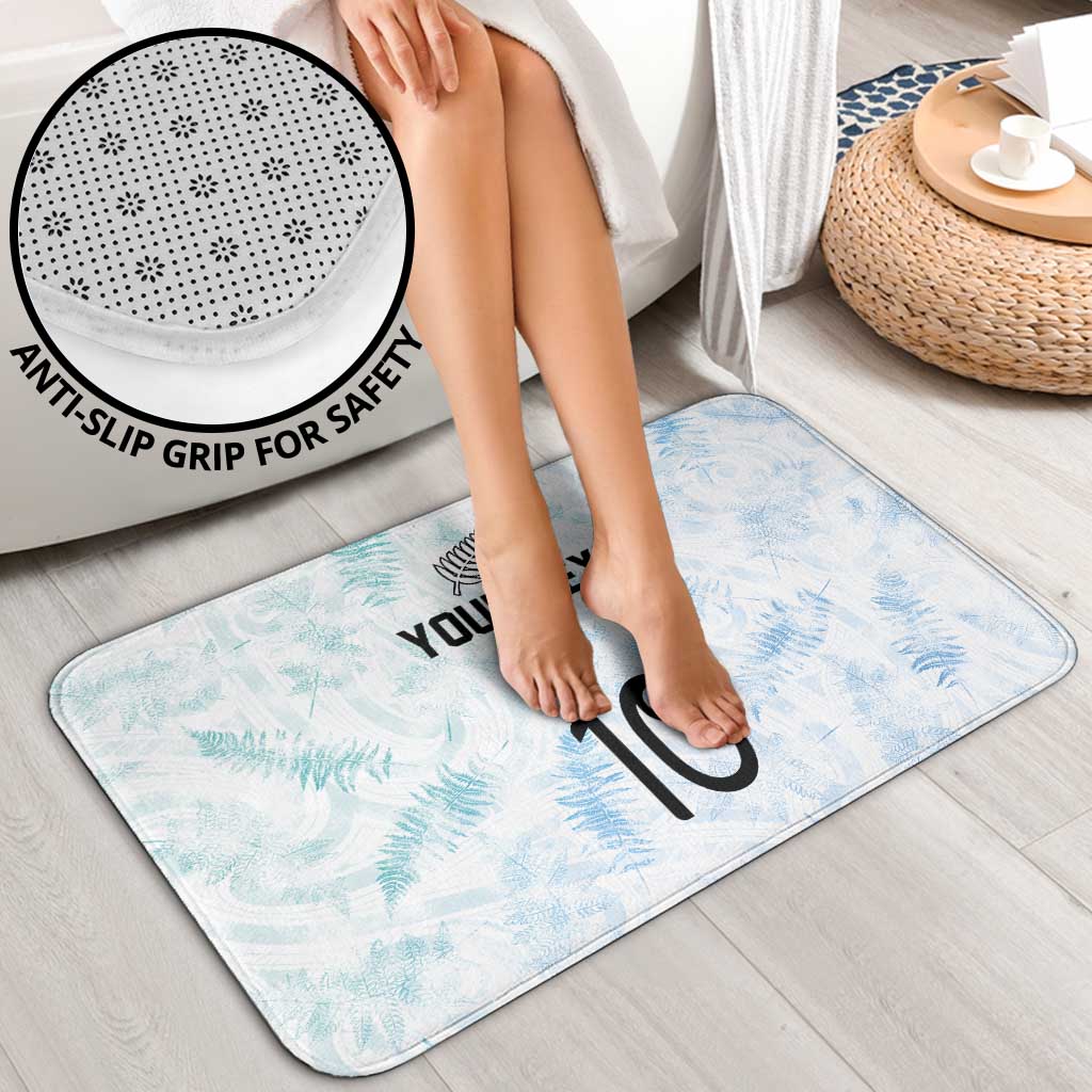 Custom New Zealand Football Bathroom Set The Whites-Aotearoa Inspired - Polynesian Pride