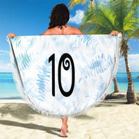 Custom New Zealand Football Beach Blanket The Whites-Aotearoa Inspired - Polynesian Pride