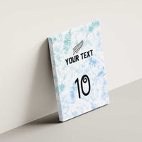 Custom New Zealand Football Canvas Wall Art The Whites-Aotearoa Inspired - Polynesian Pride