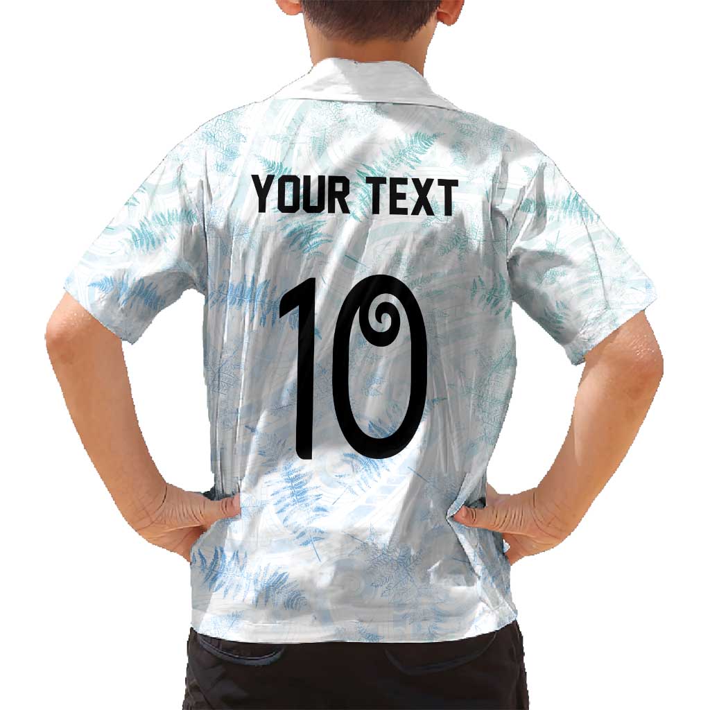Custom New Zealand Football Family Matching Puletasi and Hawaiian Shirt The Whites-Aotearoa Inspired - Polynesian Pride