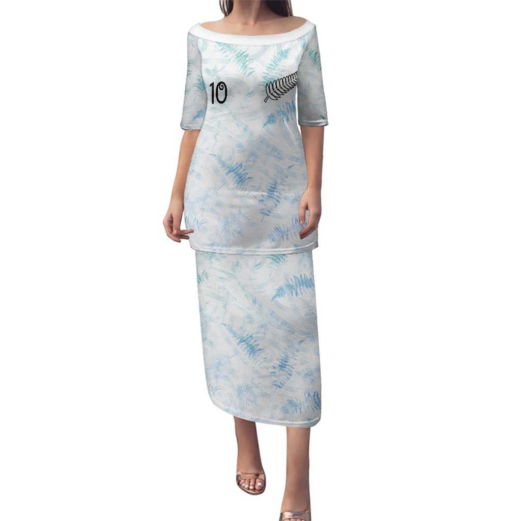 Custom New Zealand Football Family Matching Puletasi and Hawaiian Shirt The Whites-Aotearoa Inspired - Polynesian Pride