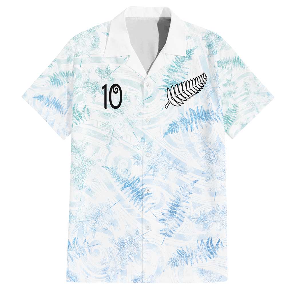 Custom New Zealand Football Family Matching Summer Maxi Dress and Hawaiian Shirt The Whites-Aotearoa Inspired - Polynesian Pride