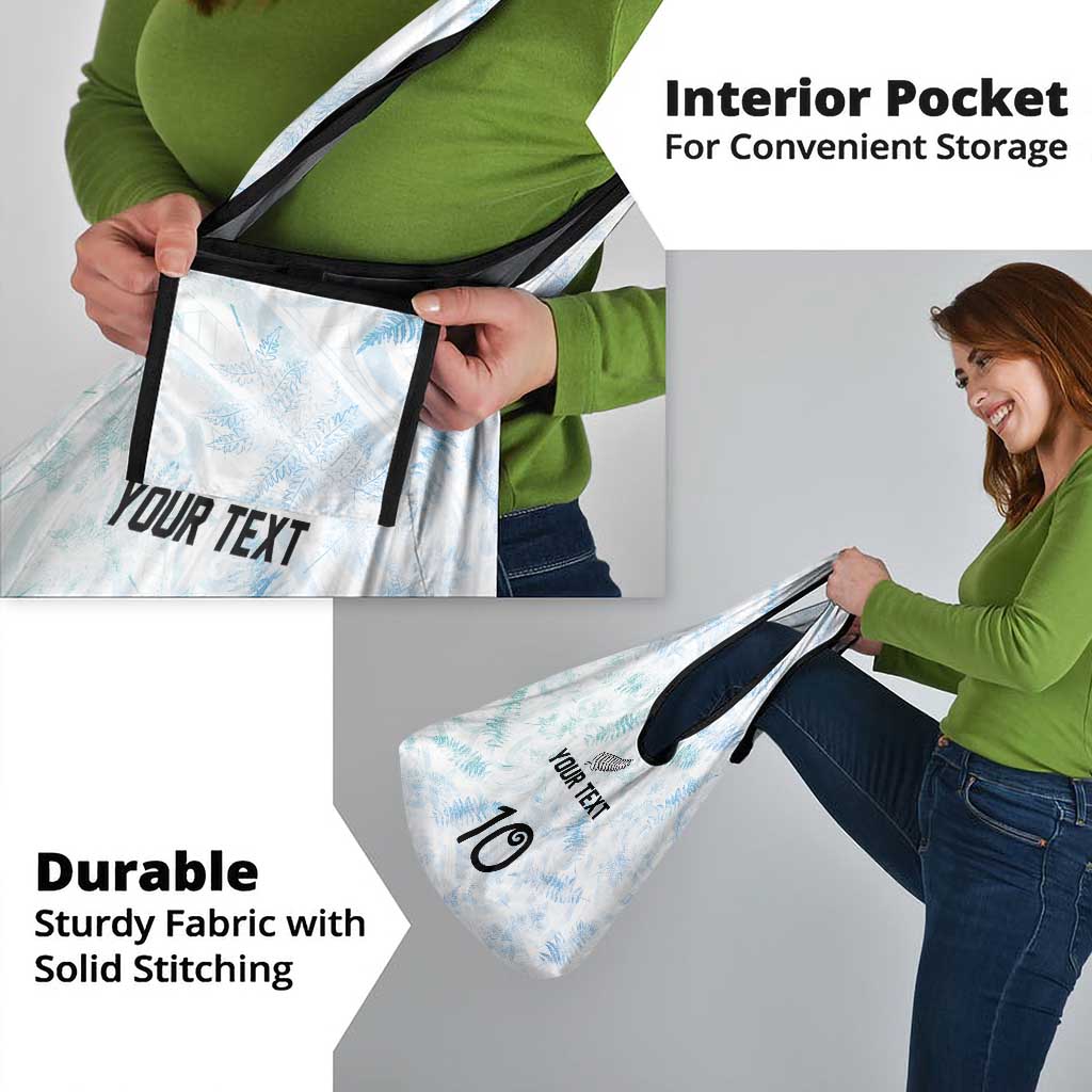 Custom New Zealand Football Grocery Bag The Whites-Aotearoa Inspired - Polynesian Pride