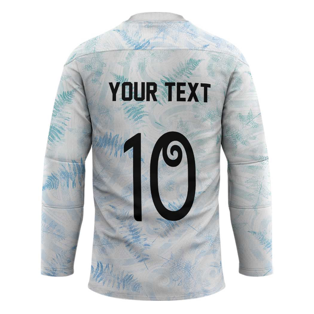 Custom New Zealand Football Hockey Jersey The Whites-Aotearoa Inspired - Polynesian Pride