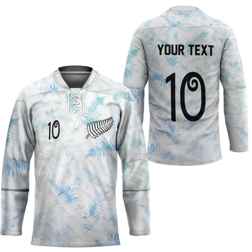 Custom New Zealand Football Hockey Jersey The Whites-Aotearoa Inspired - Polynesian Pride