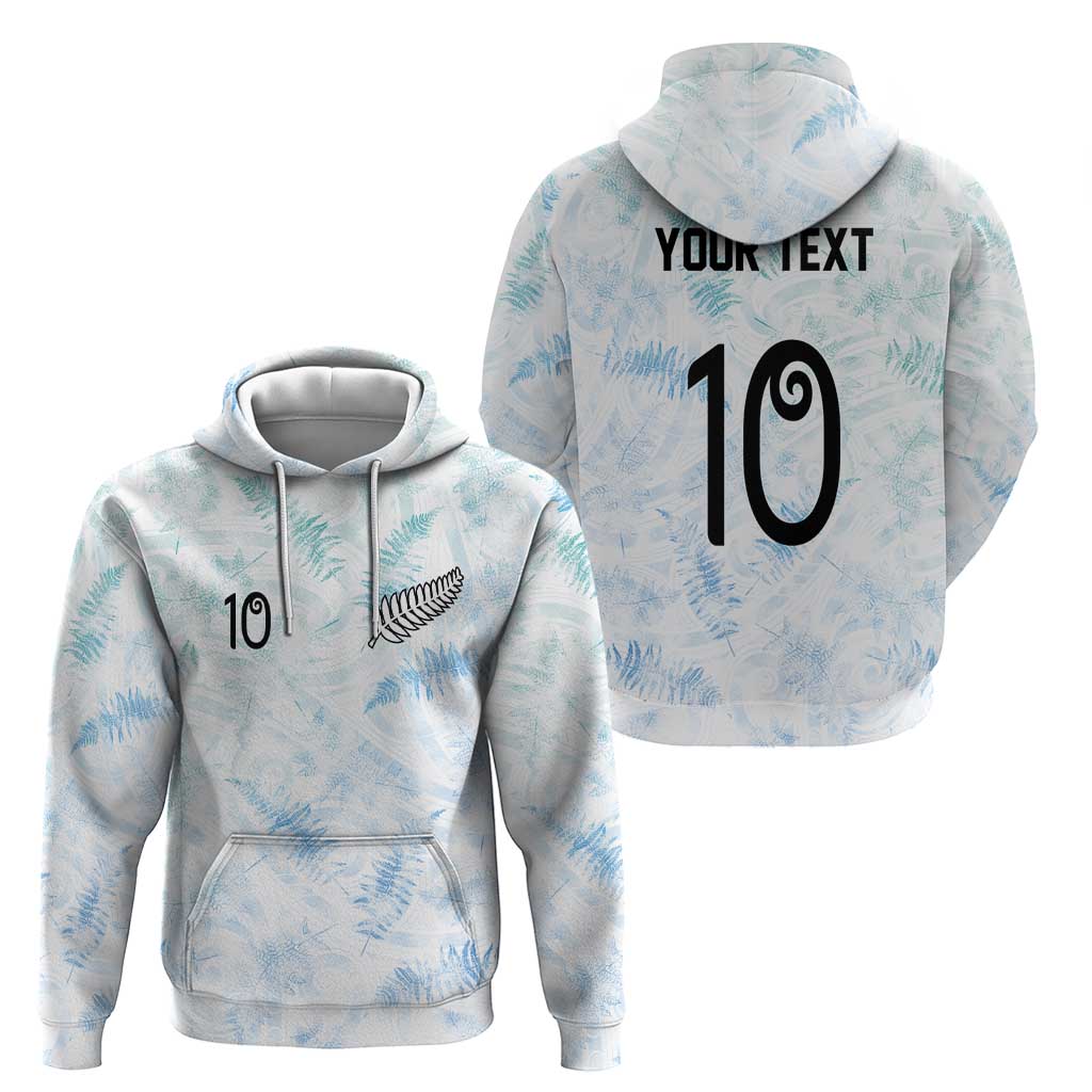 Custom New Zealand Football Hoodie The Whites-Aotearoa Inspired - Polynesian Pride