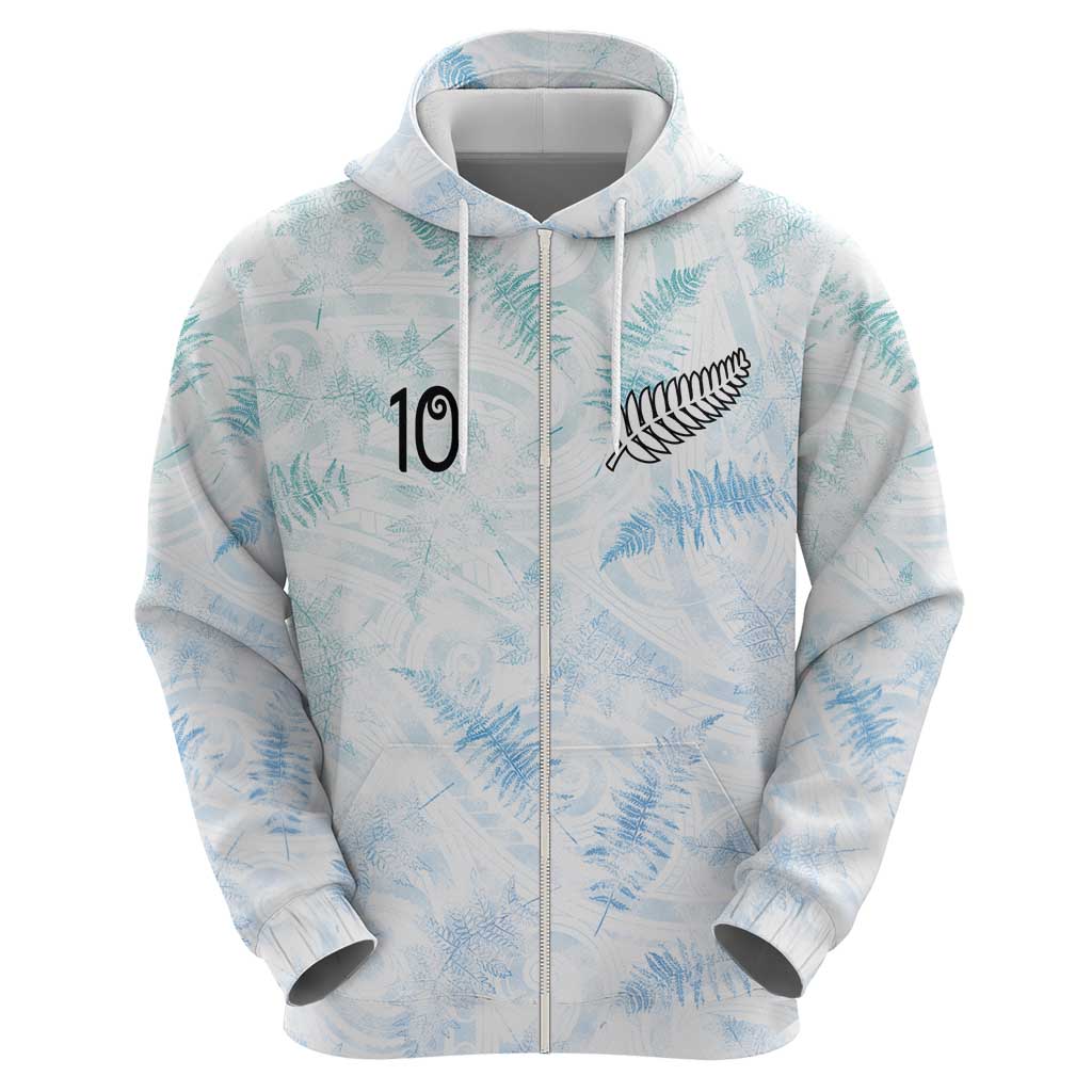 Custom New Zealand Football Hoodie The Whites-Aotearoa Inspired - Polynesian Pride