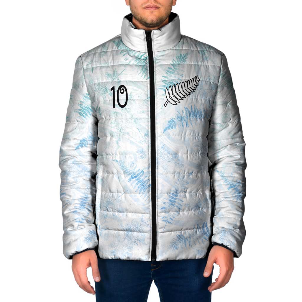 Custom New Zealand Football Padded Jacket The Whites-Aotearoa Inspired - Polynesian Pride