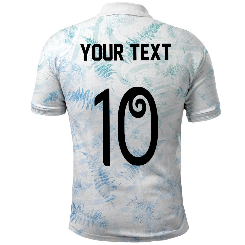 Custom New Zealand Football Polo Shirt The Whites-Aotearoa Inspired - Polynesian Pride