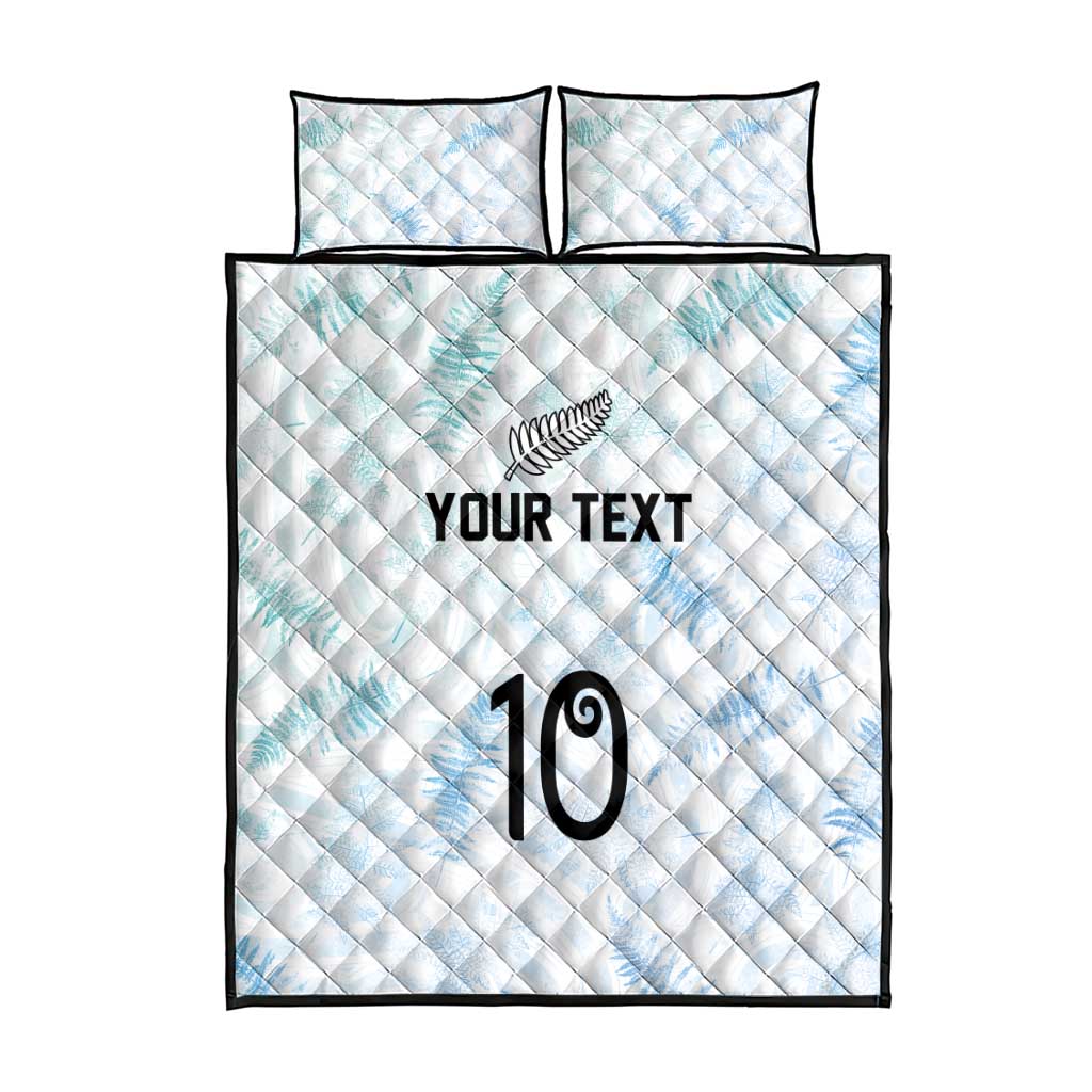 Custom New Zealand Football Quilt Bed Set The Whites-Aotearoa Inspired - Polynesian Pride