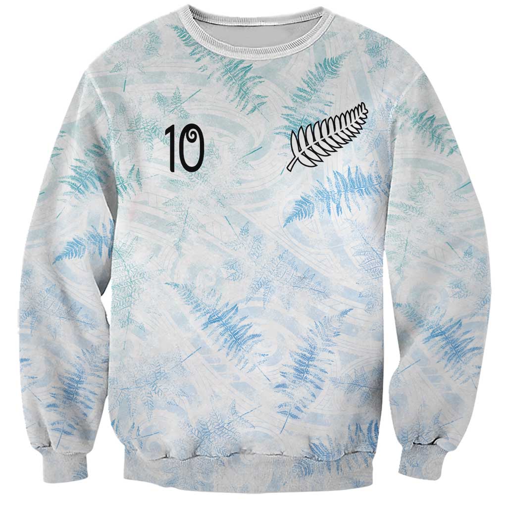 Custom New Zealand Football Sweatshirt The Whites-Aotearoa Inspired - Polynesian Pride