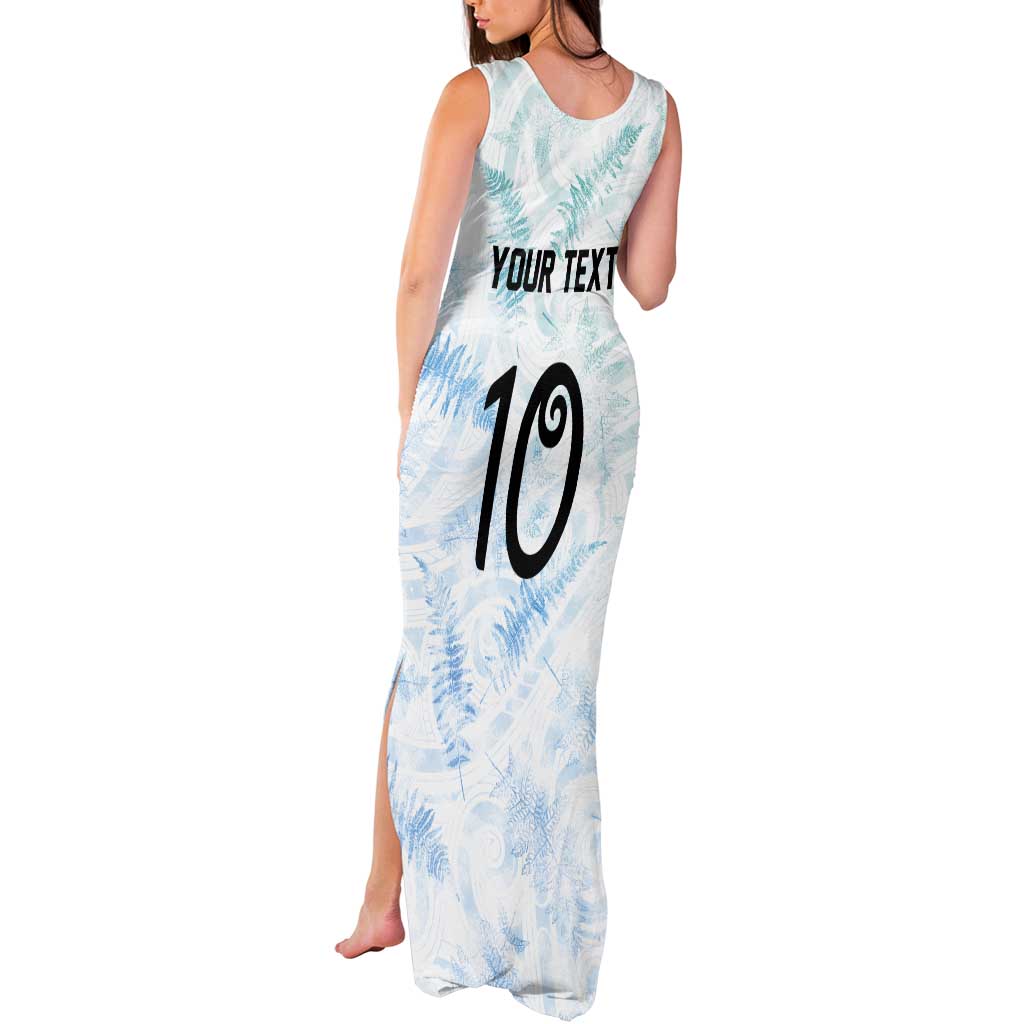 Custom New Zealand Football Tank Maxi Dress The Whites-Aotearoa Inspired - Polynesian Pride