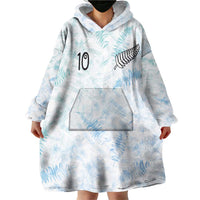 Custom New Zealand Football Wearable Blanket Hoodie The Whites-Aotearoa Inspired - Polynesian Pride