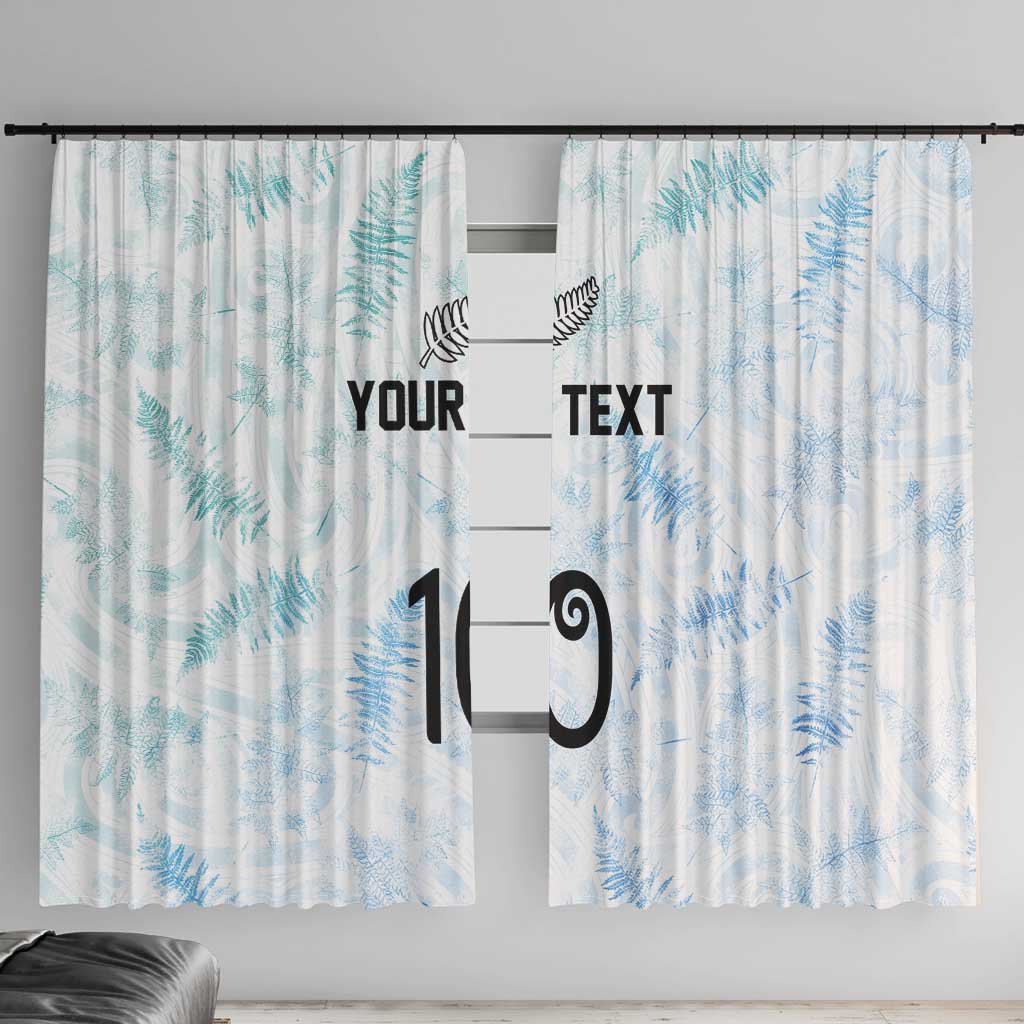 Custom New Zealand Football Window Curtain The Whites-Aotearoa Inspired - Polynesian Pride