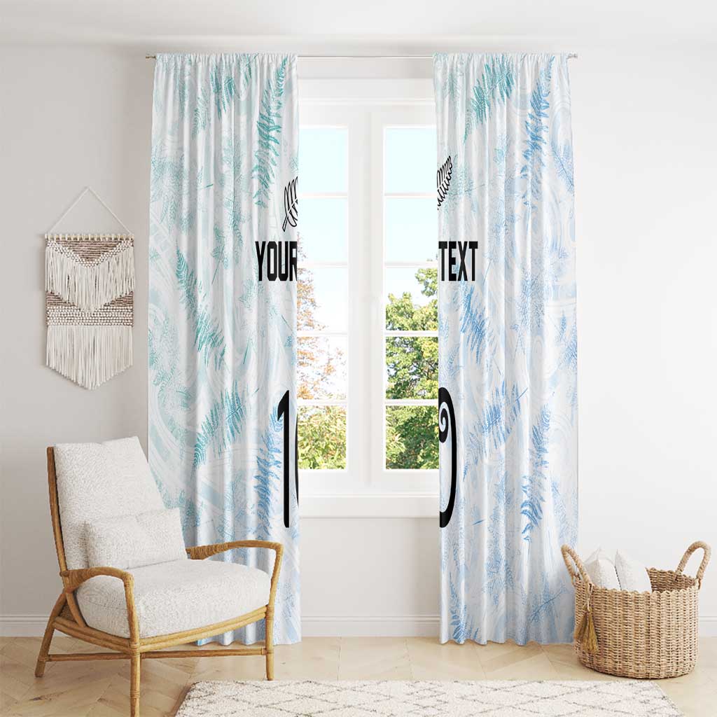Custom New Zealand Football Window Curtain The Whites-Aotearoa Inspired - Polynesian Pride