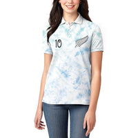 Custom New Zealand Football Women Polo Shirt The Whites-Aotearoa Inspired - Polynesian Pride