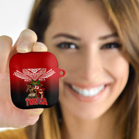 Mate Ma'a Tonga AirPods Case Traditional Warrior and Ngatu Art Pattern LT03 - Polynesian Pride