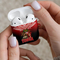 Mate Ma'a Tonga AirPods Case Traditional Warrior and Ngatu Art Pattern LT03 - Polynesian Pride