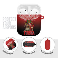 Mate Ma'a Tonga AirPods Case Traditional Warrior and Ngatu Art Pattern LT03 - Polynesian Pride