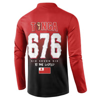 Mate Ma'a Tonga Button Sweatshirt Traditional Warrior and Ngatu Art Pattern LT03 - Polynesian Pride