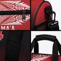 Mate Ma'a Tonga Duffle Bag Traditional Warrior and Ngatu Art Pattern LT03 - Polynesian Pride