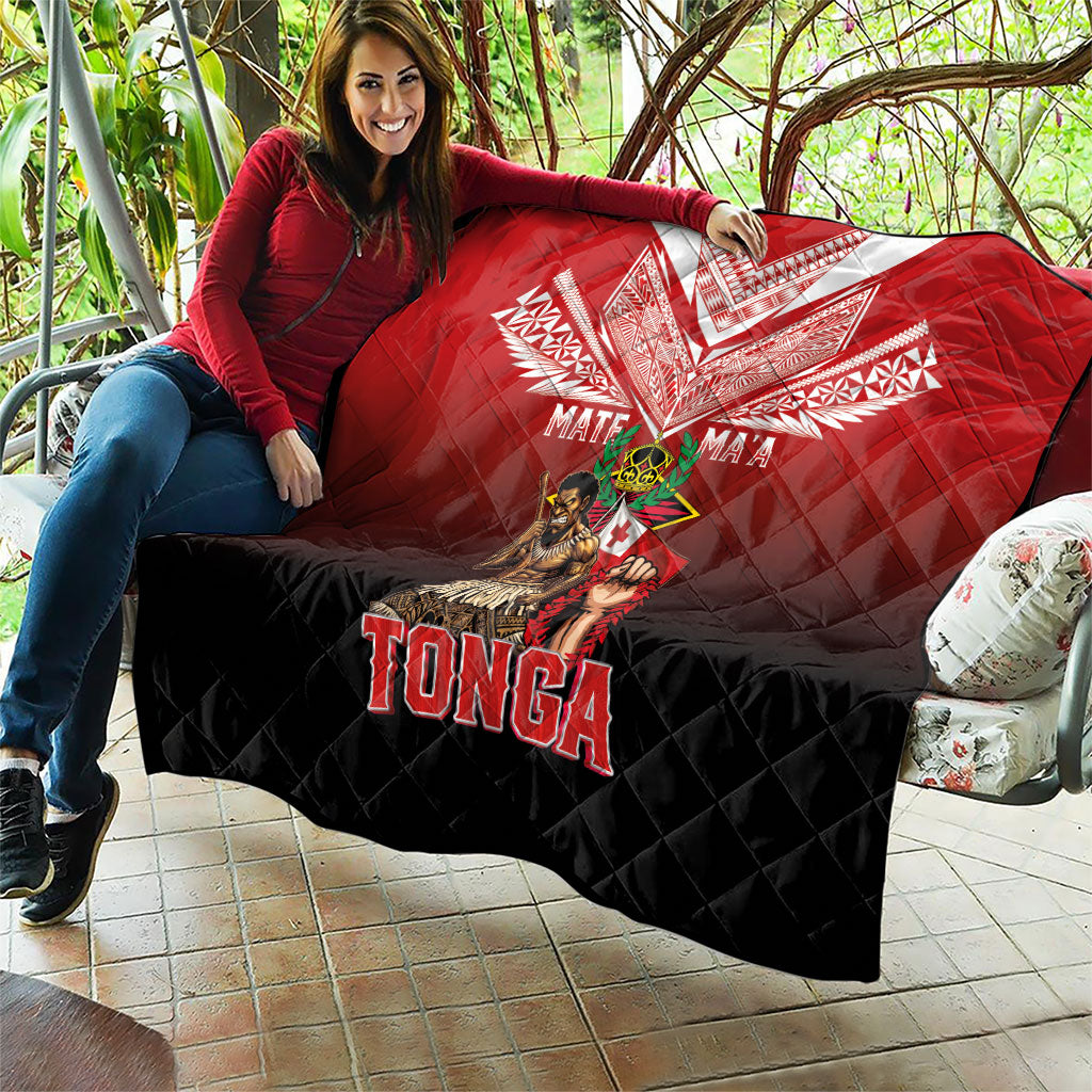 Mate Ma'a Tonga Quilt Traditional Warrior and Ngatu Art Pattern LT03 - Polynesian Pride