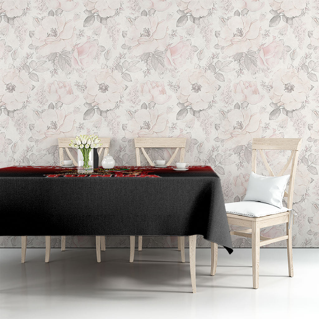 Mate Ma'a Tonga Tablecloth Traditional Warrior and Ngatu Art Pattern LT03 - Polynesian Pride