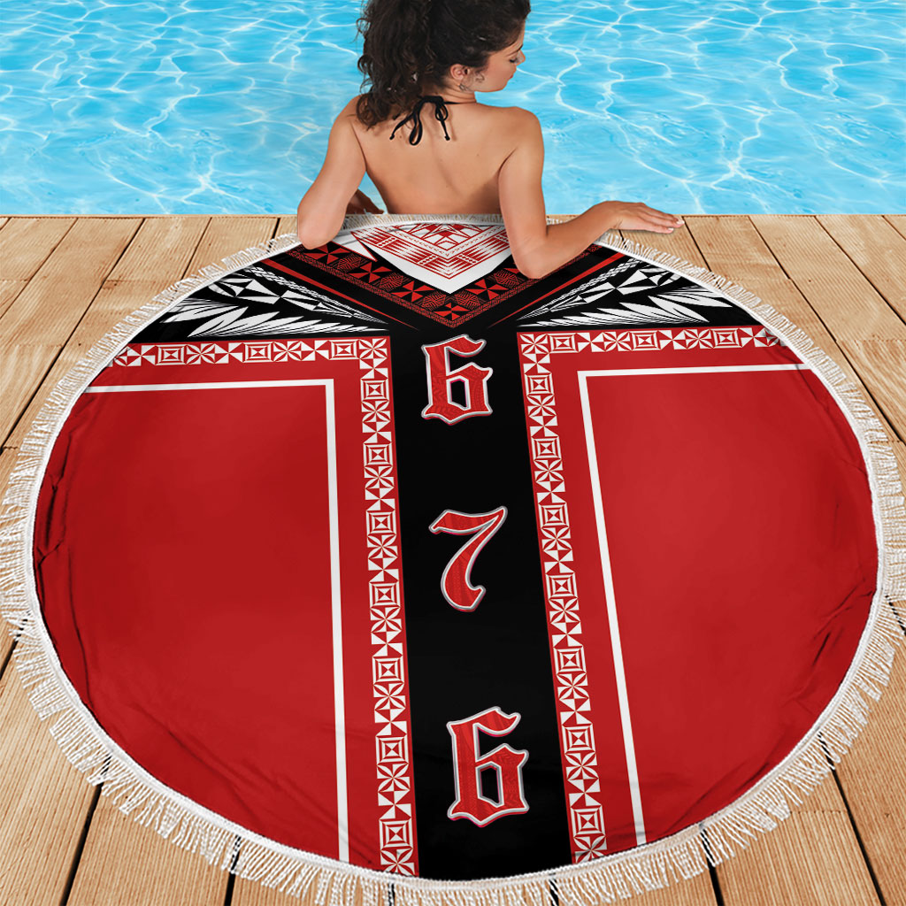 Tonga Beach Blanket Tribal Pacific Ngatu Motif LT03 - Polynesian Pride