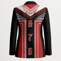 Tonga Blazer Tribal Pacific Ngatu Motif LT03 - Polynesian Pride