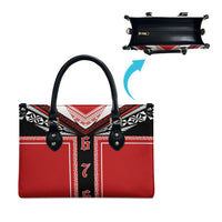 Tonga Leather Bag Tribal Pacific Ngatu Motif LT03 - Polynesian Pride