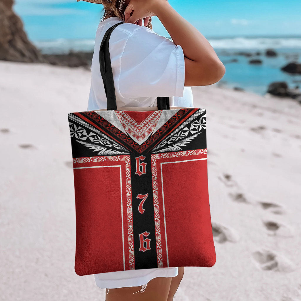 Tonga Tote Bag Tribal Pacific Ngatu Motif LT03 - Polynesian Pride