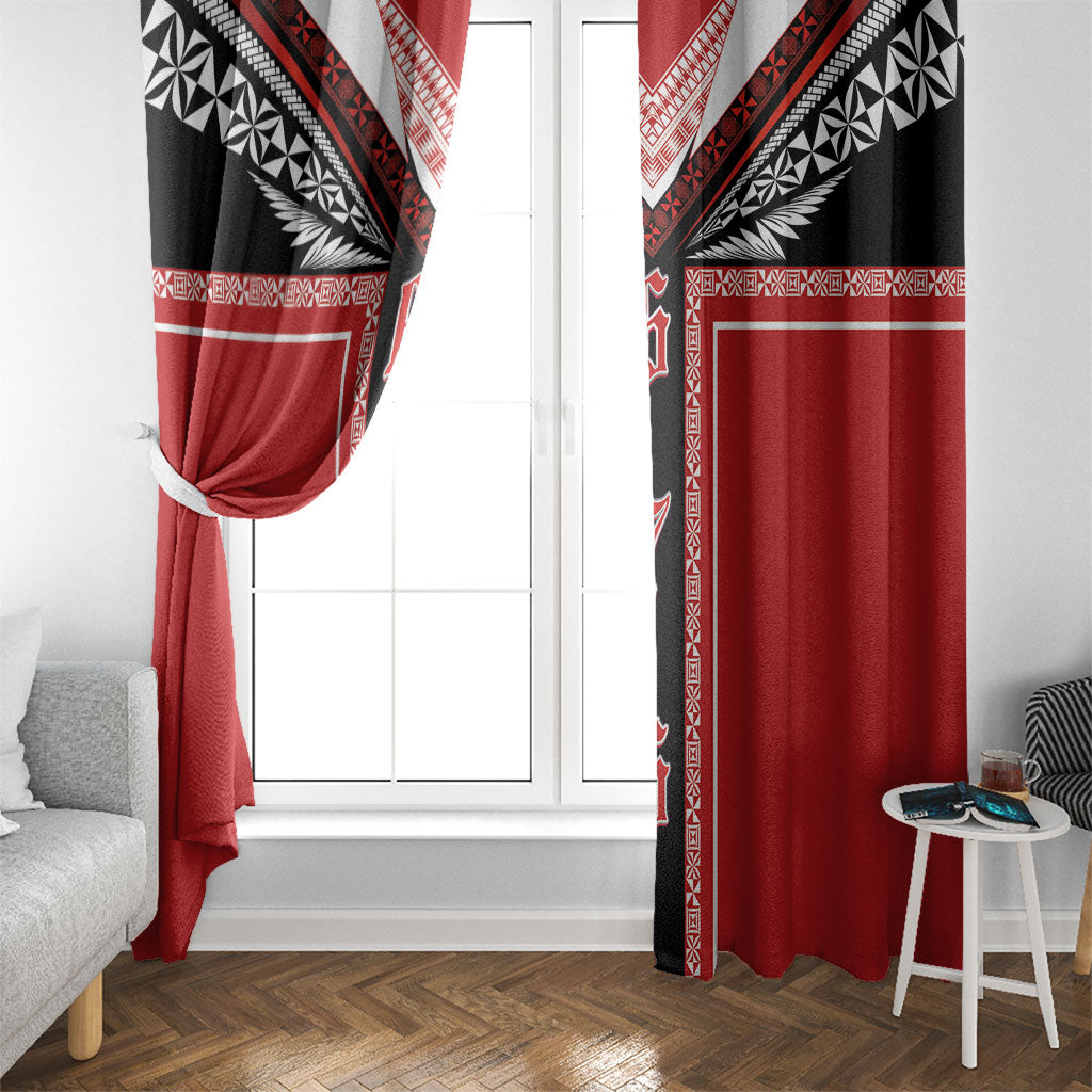 Tonga Window Curtain Tribal Pacific Ngatu Motif LT03 - Polynesian Pride