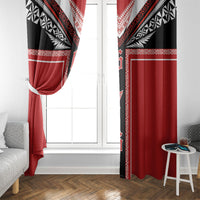 Tonga Window Curtain Tribal Pacific Ngatu Motif LT03 - Polynesian Pride