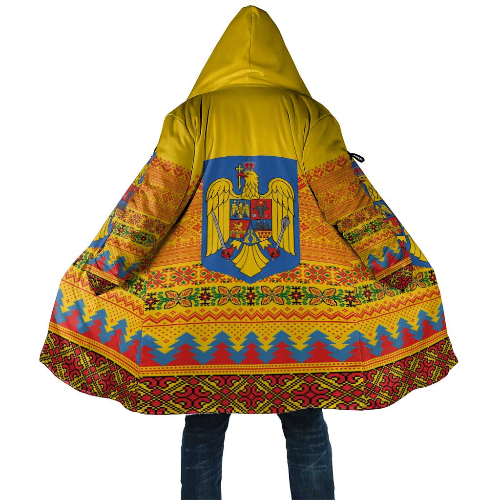 Romania Merry Christmas Cloak Romania Emblem Traditional Folk Art - Polynesian Pride