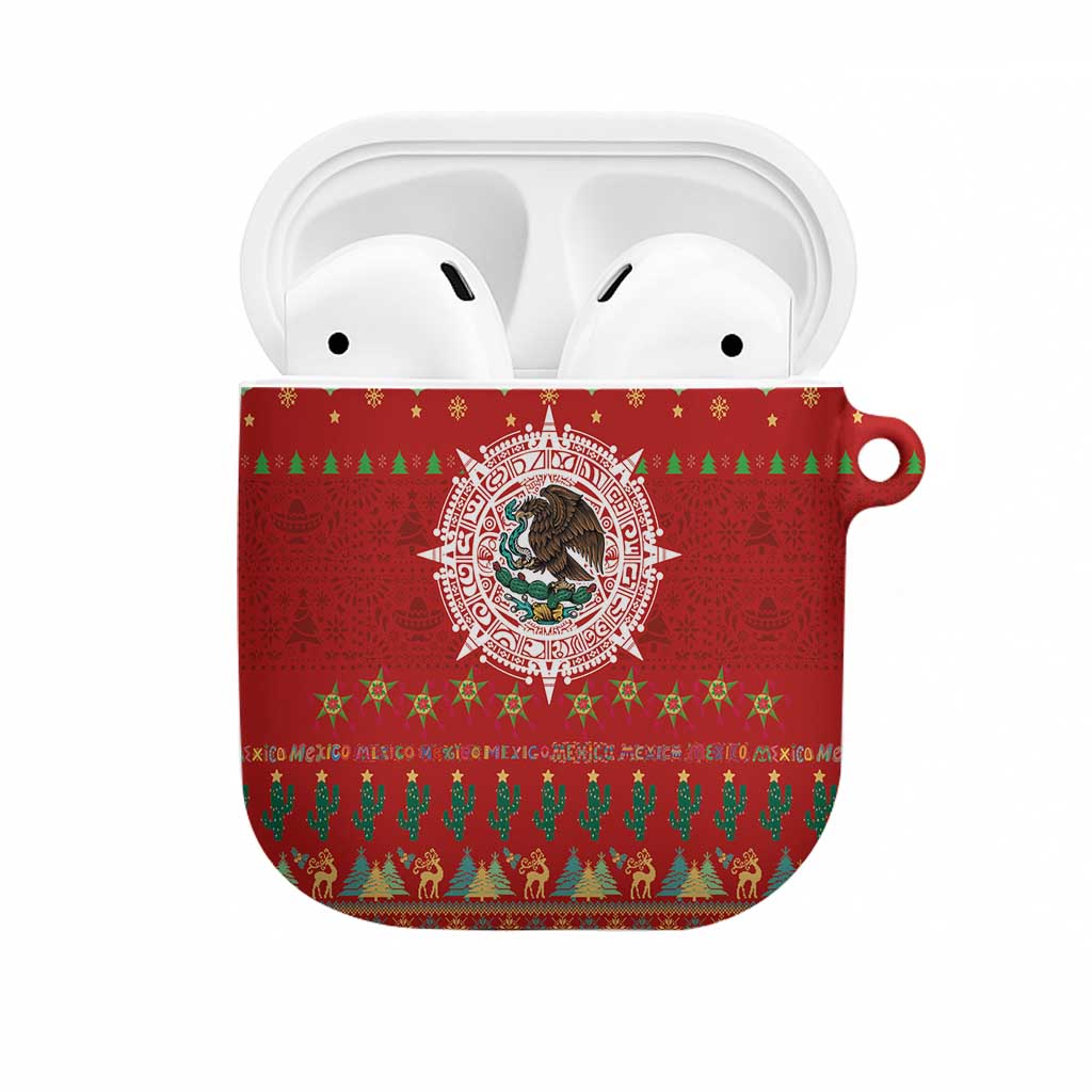 Mexico Merry Christmas AirPods Case Mexican Cultural Emblem Xmas Style - Polynesian Pride