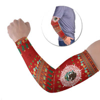 Mexico Merry Christmas Arm Sleeves Mexican Cultural Emblem Xmas Style - Polynesian Pride