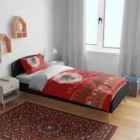 Mexico Merry Christmas Bedding Set Mexican Cultural Emblem Xmas Style - Polynesian Pride