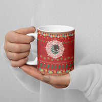 Mexico Merry Christmas Ceramic Mug Mexican Cultural Emblem Xmas Style - Polynesian Pride