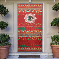 Mexico Merry Christmas Door Cover Mexican Cultural Emblem Xmas Style - Polynesian Pride
