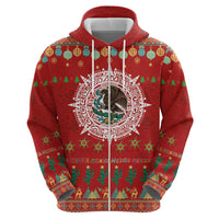 Mexico Merry Christmas Hoodie Mexican Cultural Emblem Xmas Style - Polynesian Pride