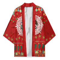 Mexico Merry Christmas Kimono Mexican Cultural Emblem Xmas Style - Polynesian Pride