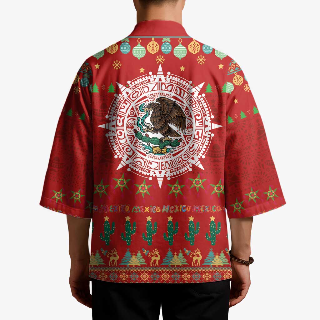 Mexico Merry Christmas Kimono Mexican Cultural Emblem Xmas Style - Polynesian Pride
