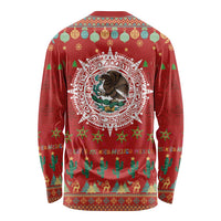 Mexico Merry Christmas Long Sleeve Shirt Mexican Cultural Emblem Xmas Style - Polynesian Pride