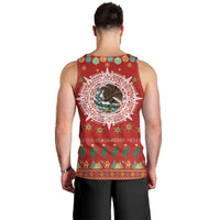 Mexico Merry Christmas Men Tank Top Mexican Cultural Emblem Xmas Style - Polynesian Pride
