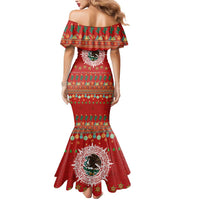 Mexico Merry Christmas Mermaid Dress Mexican Cultural Emblem Xmas Style - Polynesian Pride