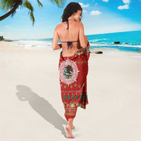 Mexico Merry Christmas Sarong Mexican Cultural Emblem Xmas Style - Polynesian Pride