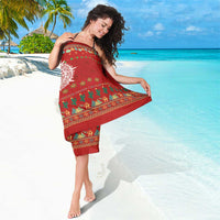 Mexico Merry Christmas Sarong Mexican Cultural Emblem Xmas Style - Polynesian Pride