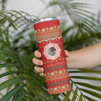 Mexico Merry Christmas Skinny Tumbler Mexican Cultural Emblem Xmas Style - Polynesian Pride