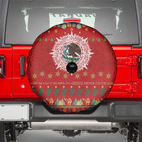 Mexico Merry Christmas Spare Tire Cover Mexican Cultural Emblem Xmas Style - Polynesian Pride