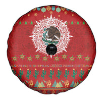 Mexico Merry Christmas Spare Tire Cover Mexican Cultural Emblem Xmas Style - Polynesian Pride
